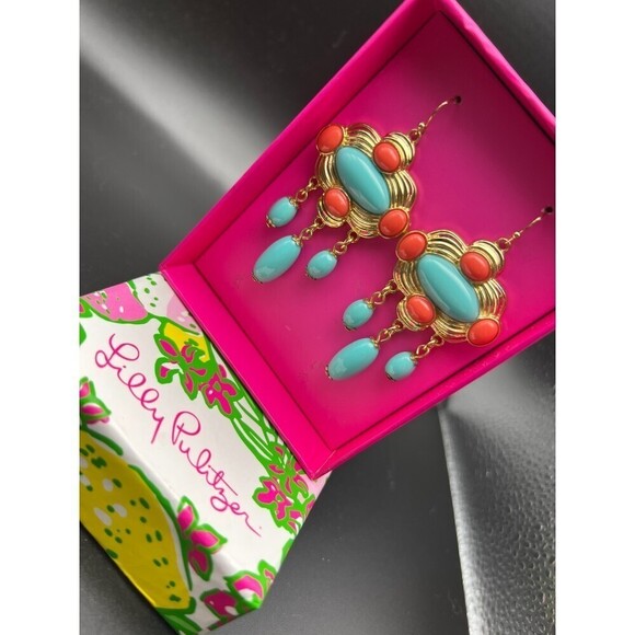 Lilly Pulitzer Bird of Paradise Earrings - Picture 2 of 4